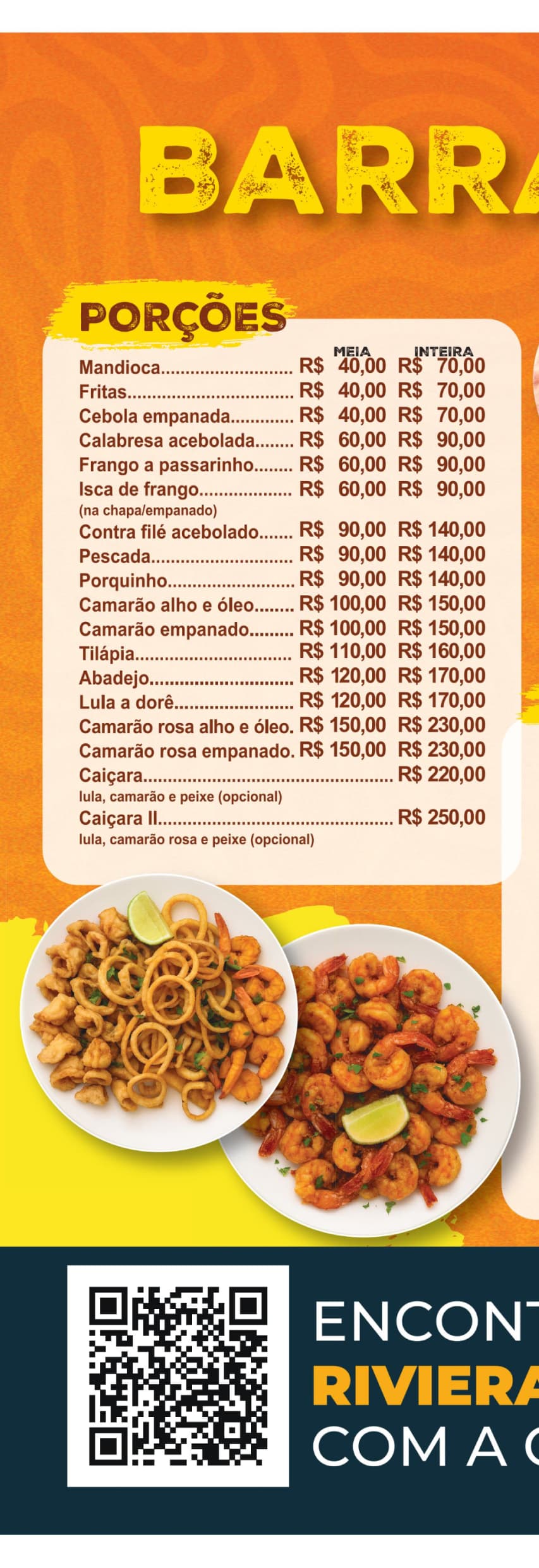 Menu preview